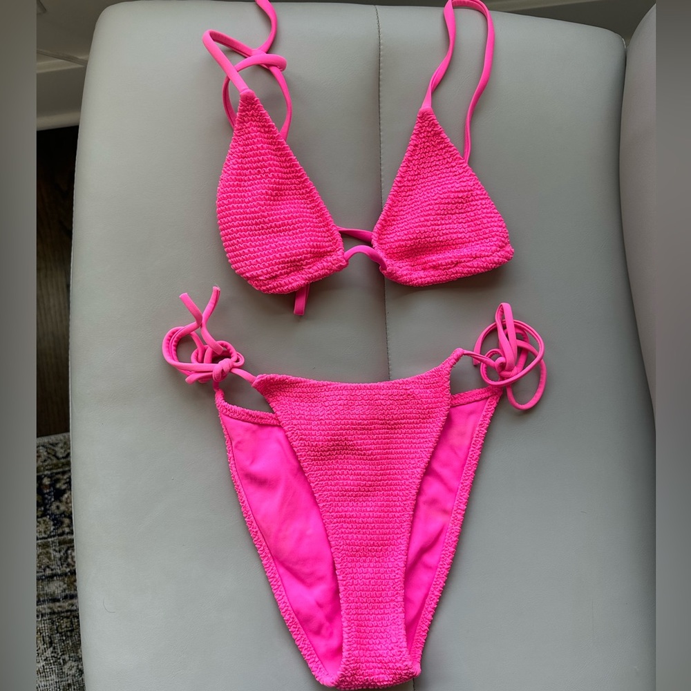 PACSUN neon pink bikini